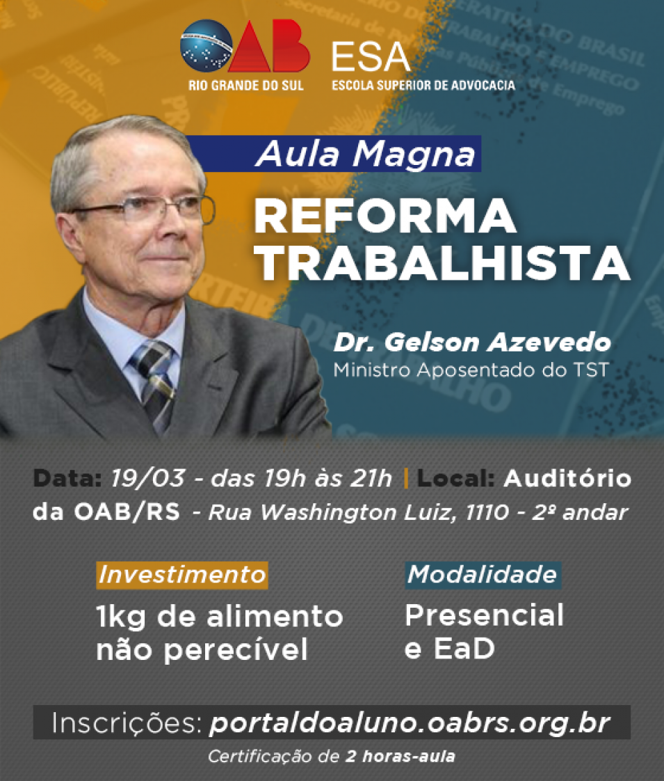 OAB RS AULA MAGNA ESA RS