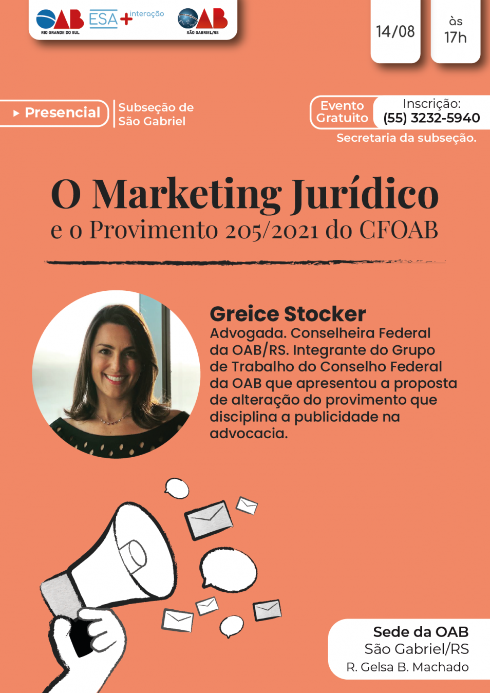 Oab Rs O Marketing Jur Dico E O Provimento Cfoab Evento