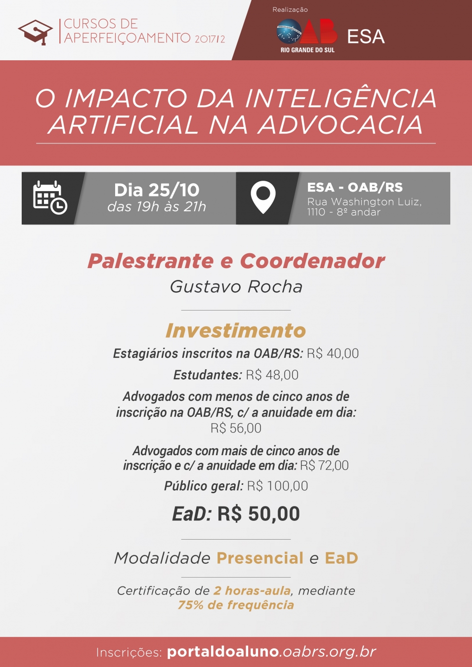 OAB/RS - O Impacto da Inteligência Artificial na Advocacia